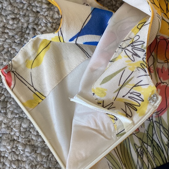 Anthropologie We Love Vera NYC Watercolor 100% Silk Sleeveless Dress Size 2 - Picture 12 of 15